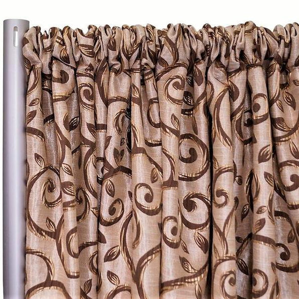 Tuscany Jacquard (Reversible) Drapery Panels (110″ Wide) / 4 Colors | Rental Tuscany Jacquard (Reversible) Drapery Panels (110″ Wide) / 4 Colors | Rental