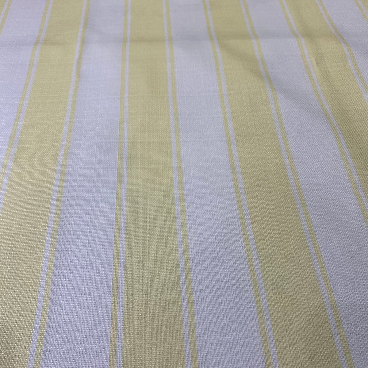 Cabana Stripe (Slub Print) Wholesale Fabric in Yellow / White | Rental