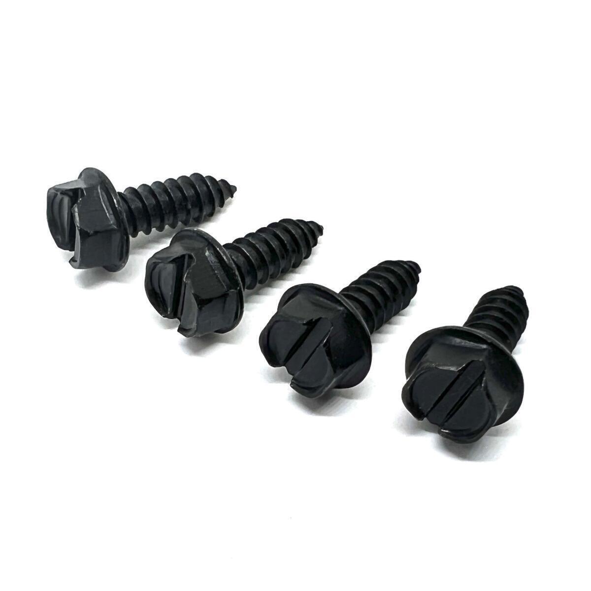 #14×3/4″ Slotted Hex Washer Head Self Tapping Sheet Metal Screws Zinc Black | Rental