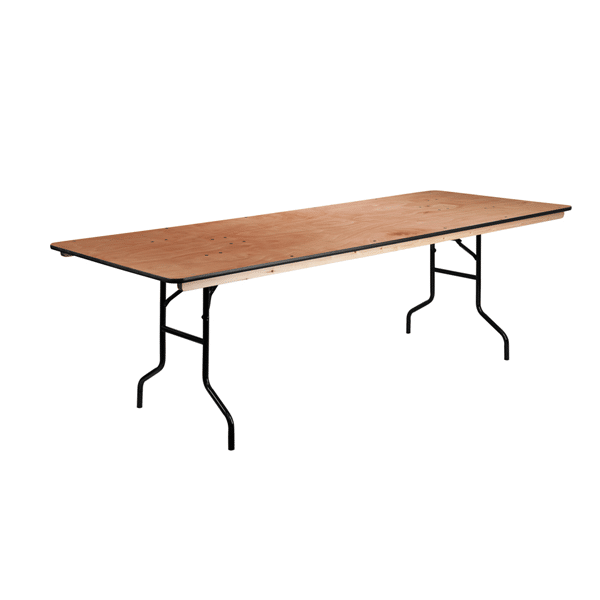 8FT (36″ x 96″) Plywood Table | Rental