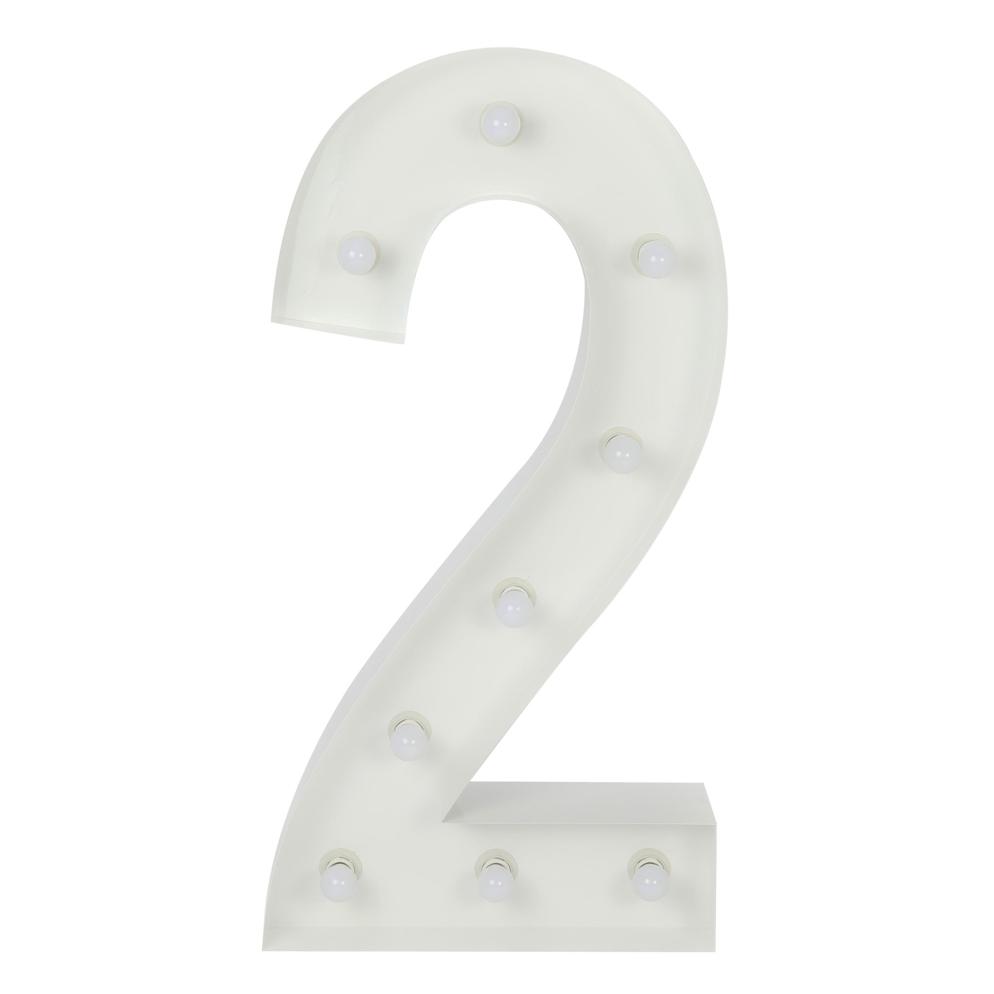 Large 4ft Tall LED Marquee Number – 2 | Rental