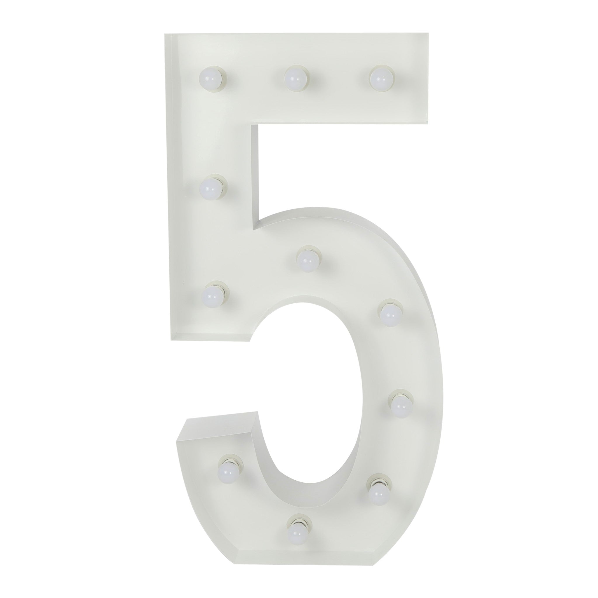 Large 4ft Tall LED Marquee Number – 5 | Rental