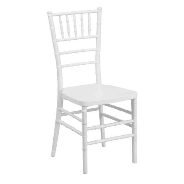 EnvyChair™ Elegant Resin Chiavari Chair with Premium Steel Frame – White | Rental