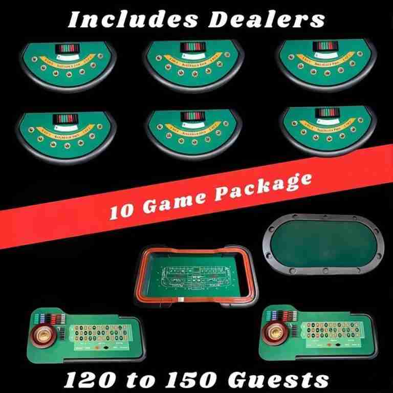 Full House | 10 Casino Game Package | Rental Full House | 10 Casino Game Package | Rental