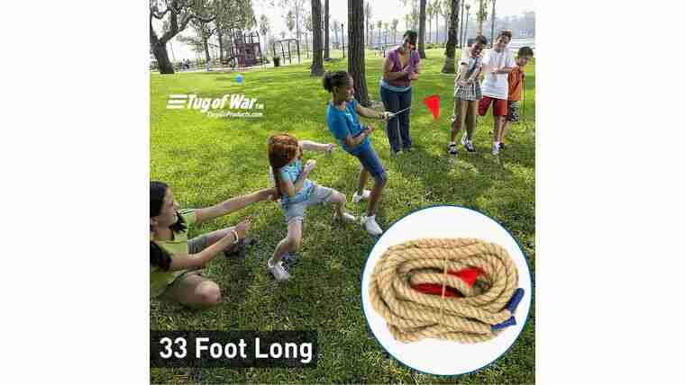 33′ Tug Of War Rope With Flag Lawn Game | Rental