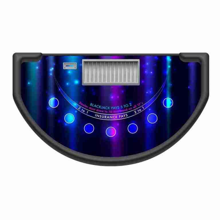 Blackjack – 6′ Casino Game Table Kit – Limelight | Rental