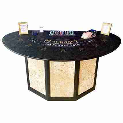 Blackjack – 6′ Casino Game Table Kit – Western | Rental