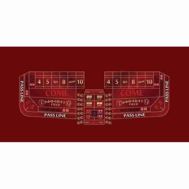 Craps – 8′ Casino Game Table Kit – Glow In The Dark | Rental