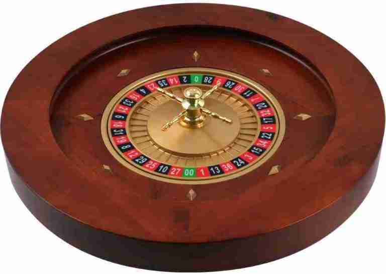 Part – 19.5″ Wood Roulette Casino Wheel | Rental