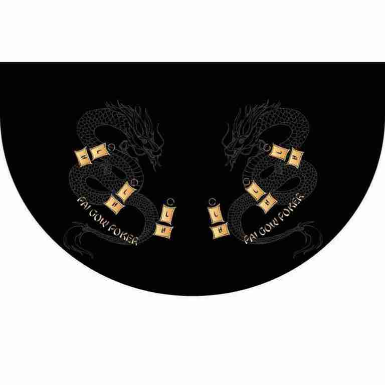 Part – Pai Gow – 6′ Black Pai Gow Poker Game Table Top Only | Rental