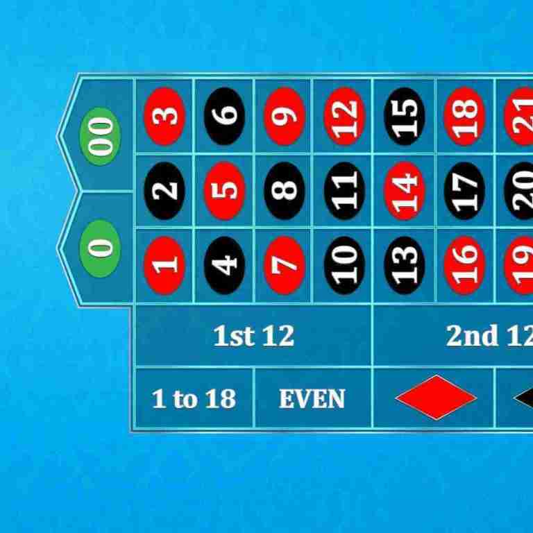 Roulette – 8′ Casino Gaming Table Kit – Light Blue | Rental