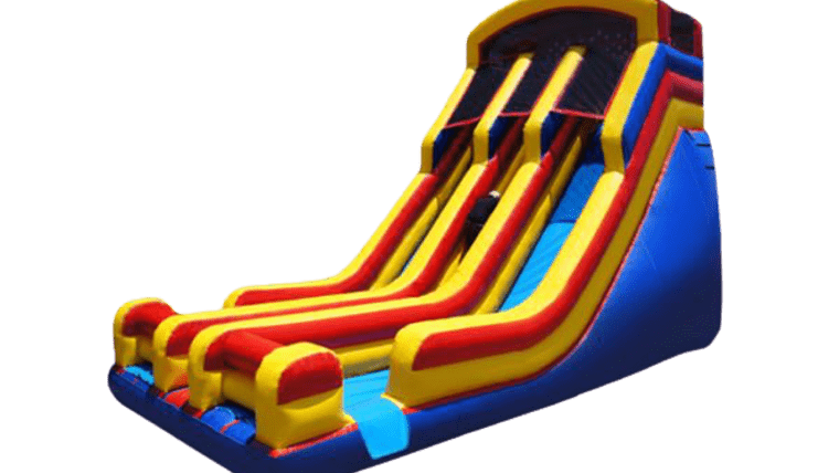 22′ Dual Lane Inflatable Dry Slide Game | Rental
