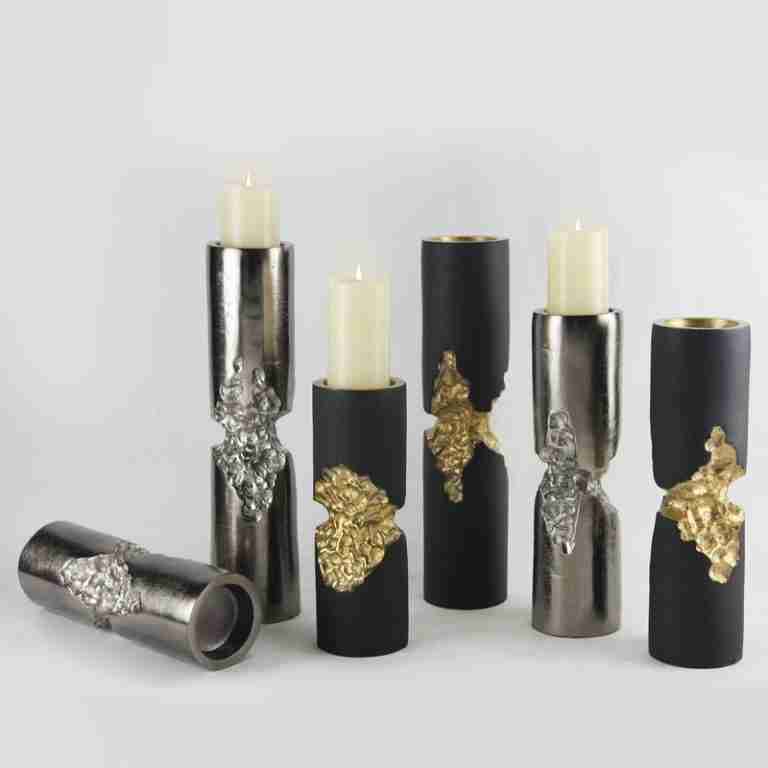Chiseled Pillar Candle Holder | Rental Chiseled Pillar Candle Holder | Rental