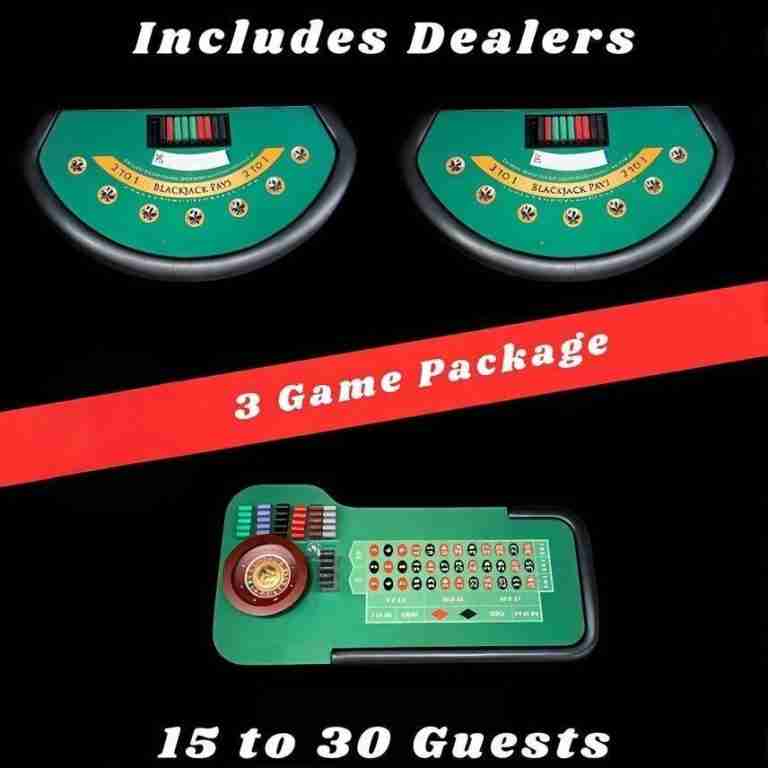 Lady Luck | 3 Table | Casino Game Package | Rental