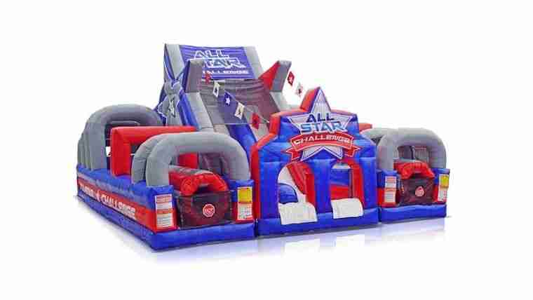 All Star Challenge Obstacle Course Inflatable Game | Rental