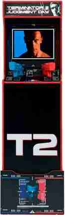 Terminator 2 Judgment Day with Riser and Lit Marquee Arcade Game Machine | Rental