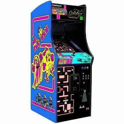 Bandai Namco Pac-Man | Galaga Class Of 1981 Arcade Game with Riser & Lit Marque Arcade | Rental