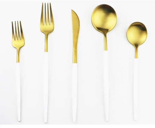 Modern | Gold & White | Matte